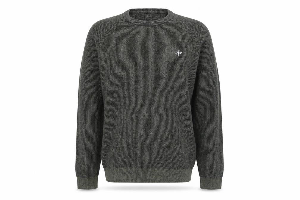 Easy Mens Green  Knit Pullover Jumper Size S