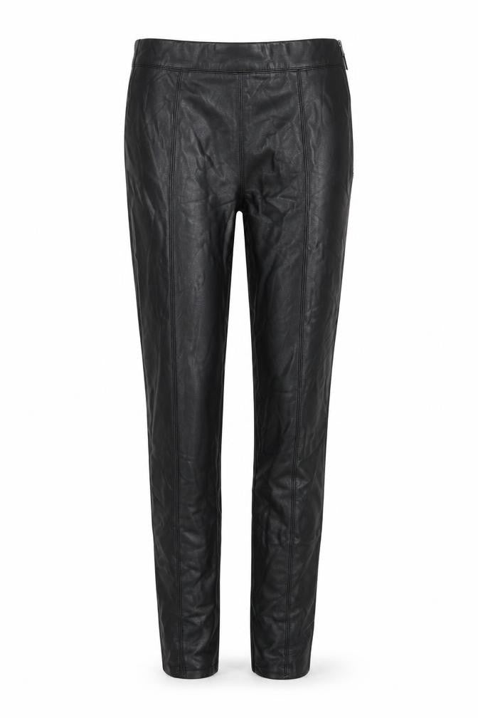 Front view of Topshop women’s black trousers, size UK 8, 27-inch leg