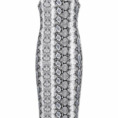 Femme Luxe Womens Black Animal Print  Bodycon  Size 6
