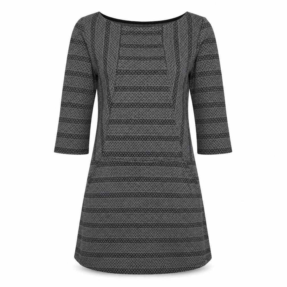 Front view of H&M women’s grey basic t-shirt, size UK 10