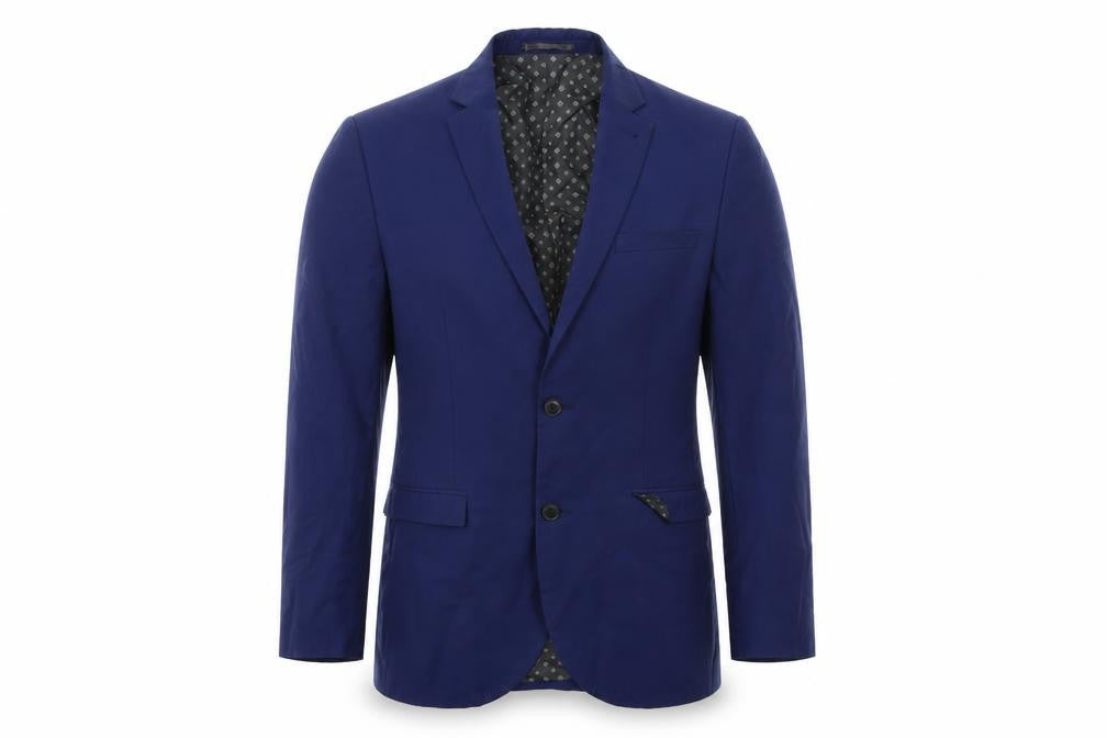 Front view of Next men’s blue jacket suit jacket, size 38