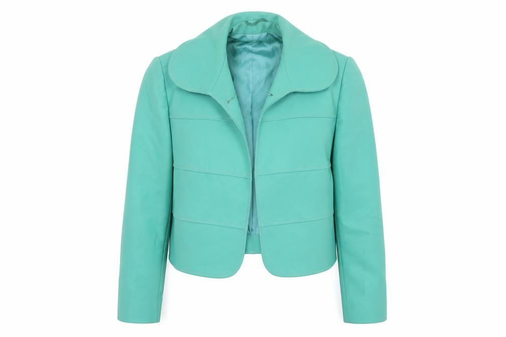 Front view of DAKOTA women’s blue jacket, size S