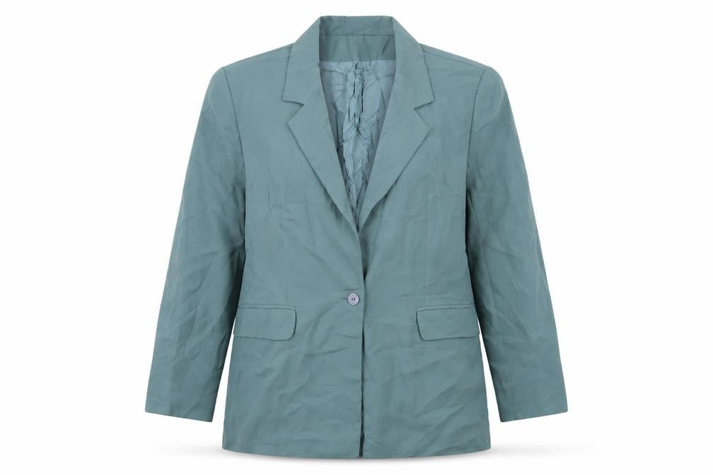 Front view of Richards women’s black jacket suit jacket, size UK 16