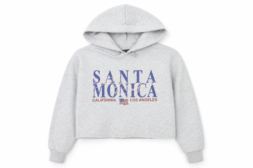 Front view of New Look girls’ grey pullover hoodie, size 12, years