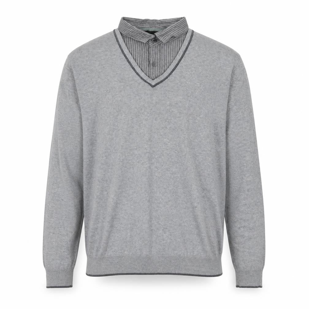 Front view of Burton men’s green pullover sweatshirt, size M