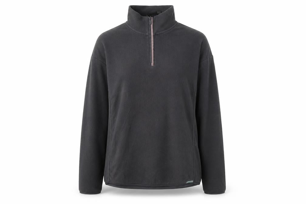Front view of Decathlon women’s grey jumper, size M
