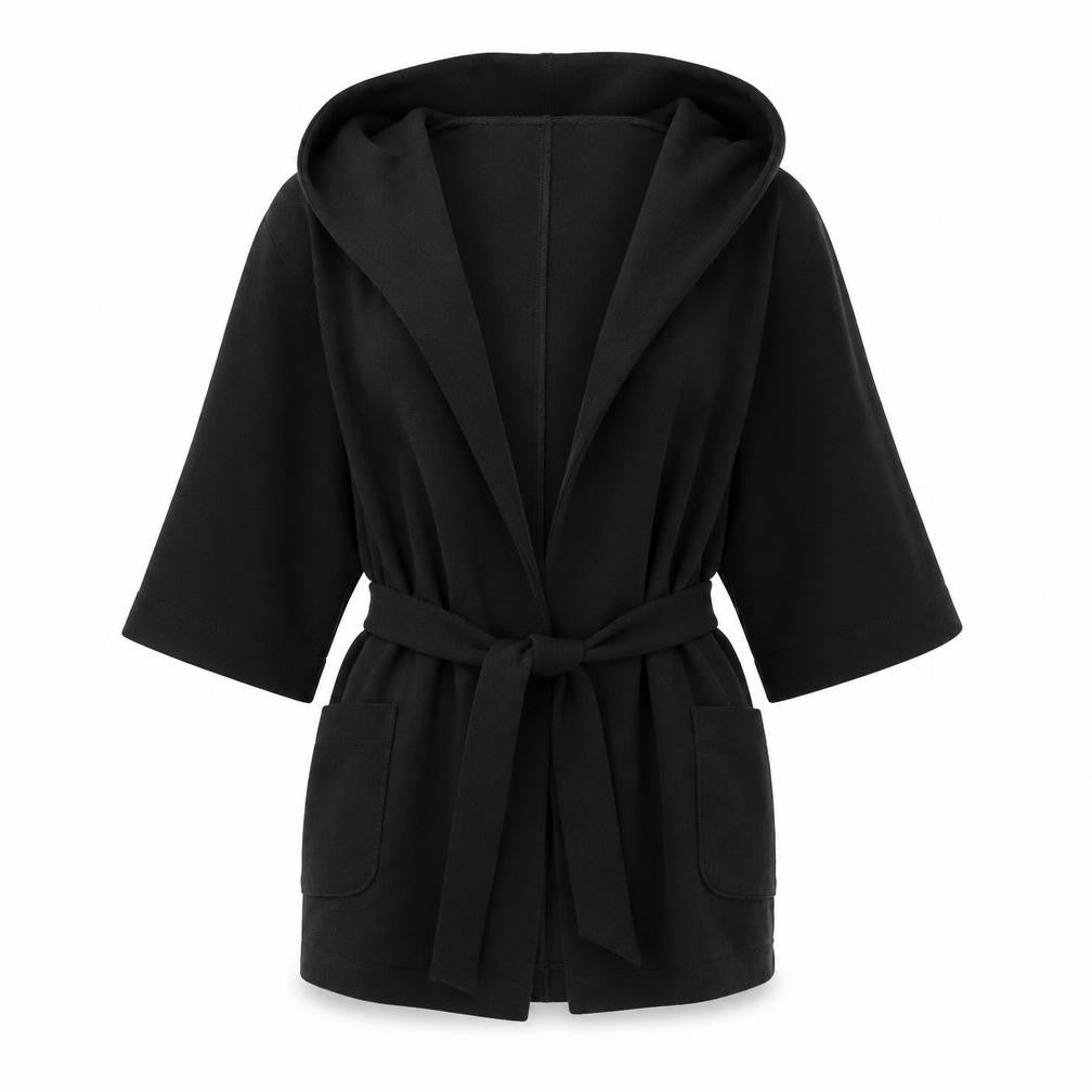 Front view of Select women’s black jacket, size UK 8