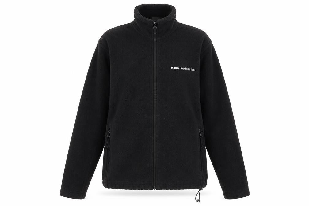 Front view of Matrix women’s black full zip jumper, size XS