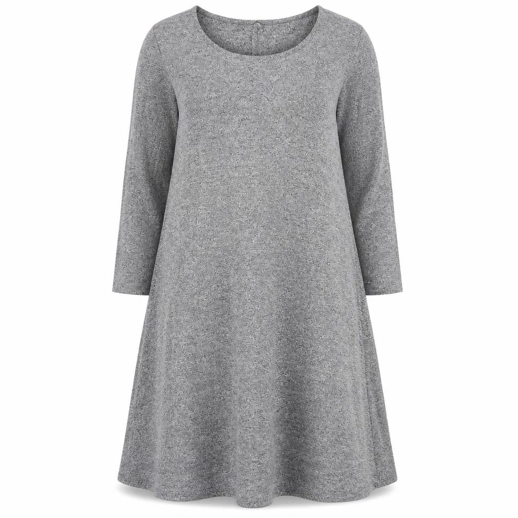 Front view of F&F women’s grey fit & flare, size UK 10