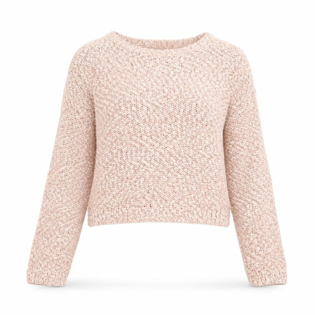 Front view of New Look women’s pink jumper, size UK 8