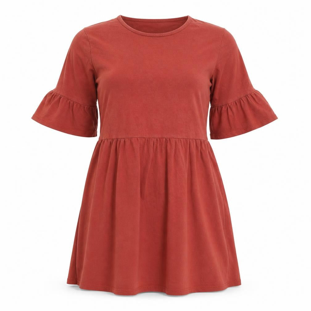 Front view of Primark women’s brown fit & flare, size UK 8
