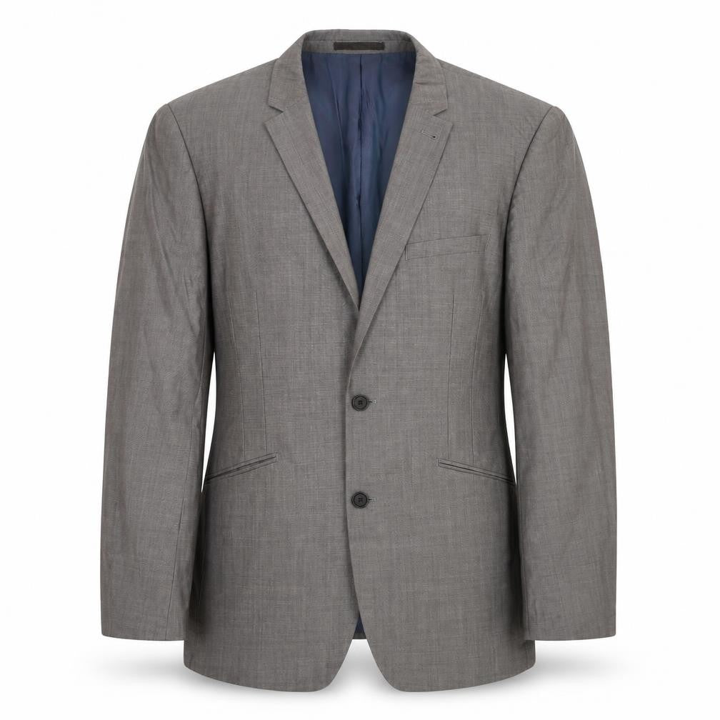 Front view of Next men’s grey jacket suit jacket, size 42