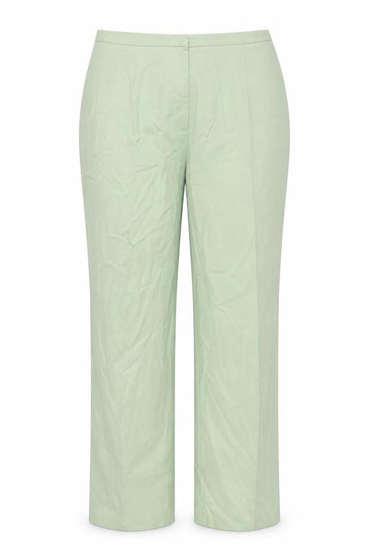 Front view of Collection women’s green trousers, size UK 20, 32-inch leg