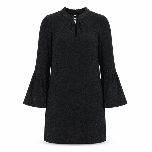 Front view of Wallis women’s black ball gown, size UK 12