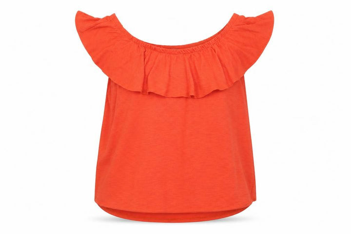 Roman Womens Orange Basic T-Shirt Size 18