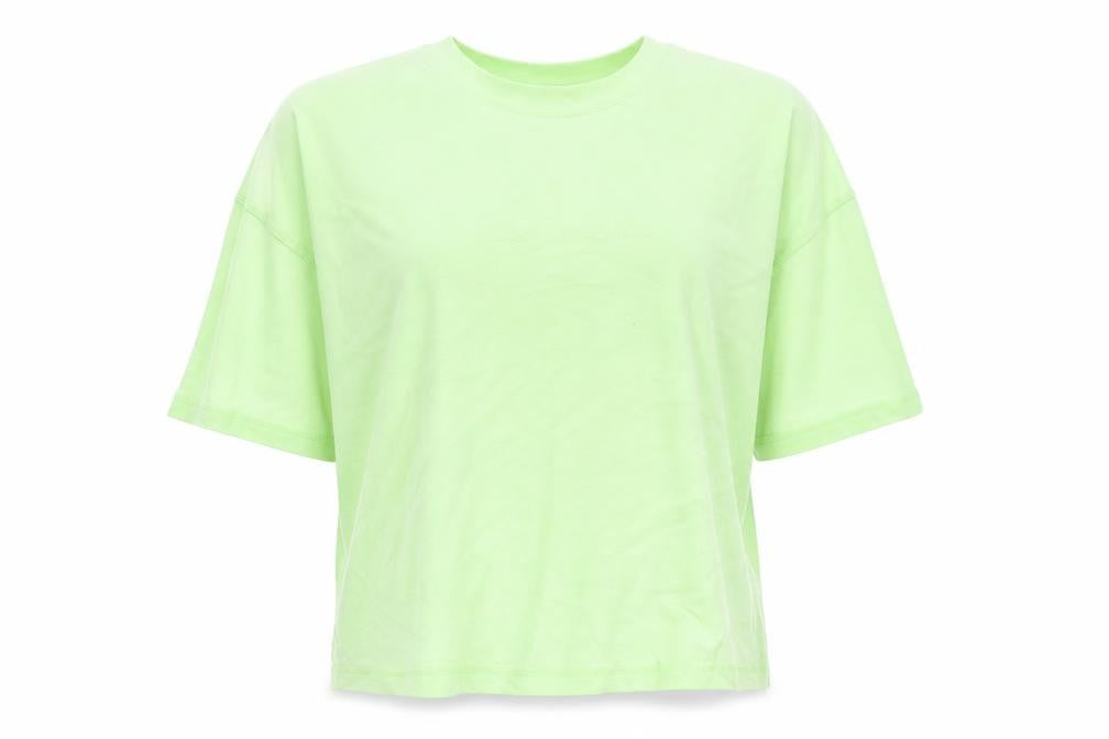 Front view of George women’s green basic t-shirt, size UK 10