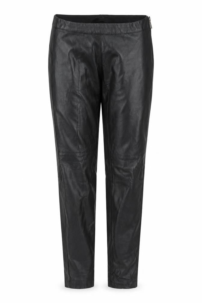 Front view of H&M women’s black trousers, size UK 8, 29-inch leg