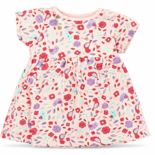 Peacocks Girls Pink Floral  A-Line  Size 3-6 Months