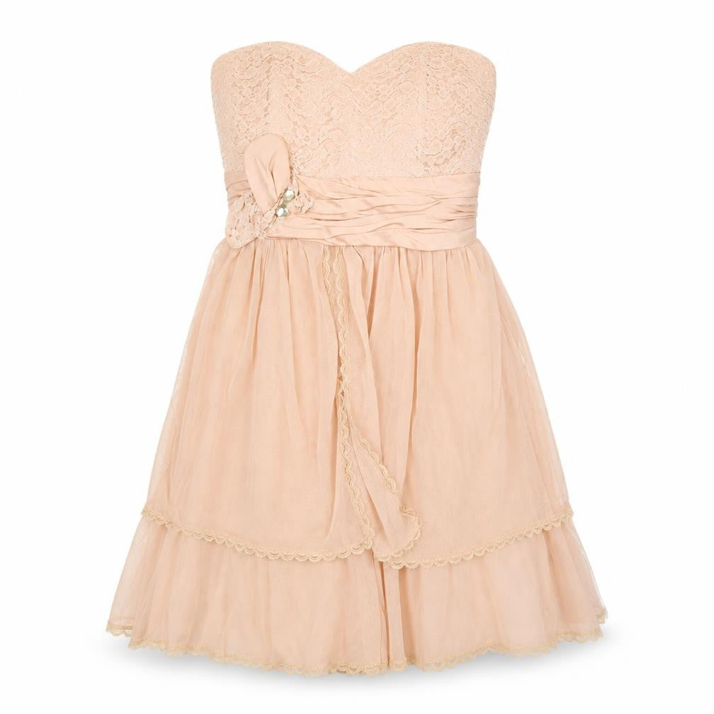 Preworn Girls Pink Floral  A-Line  Size XL