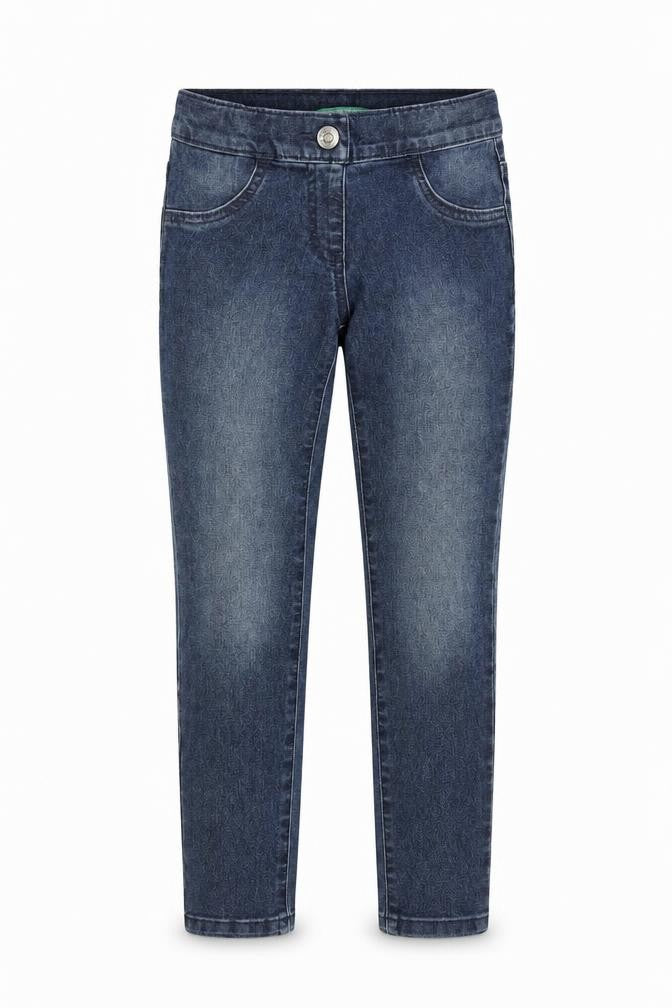 United Colors of Benetton Girls Blue  Denim Skinny Jeans Size S