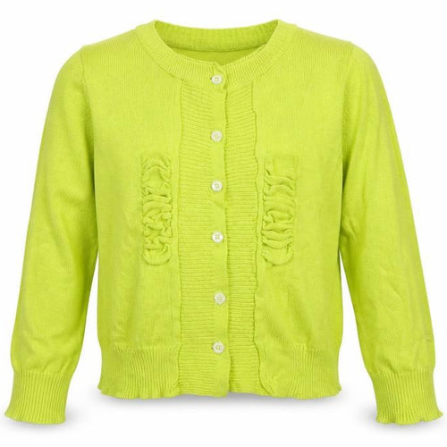 Jean Bourget Girls Green   Cardigan Jumper Size 5 Years