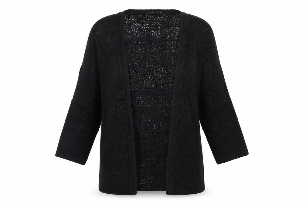 Front view of Select women’s black jacket, size UK 8