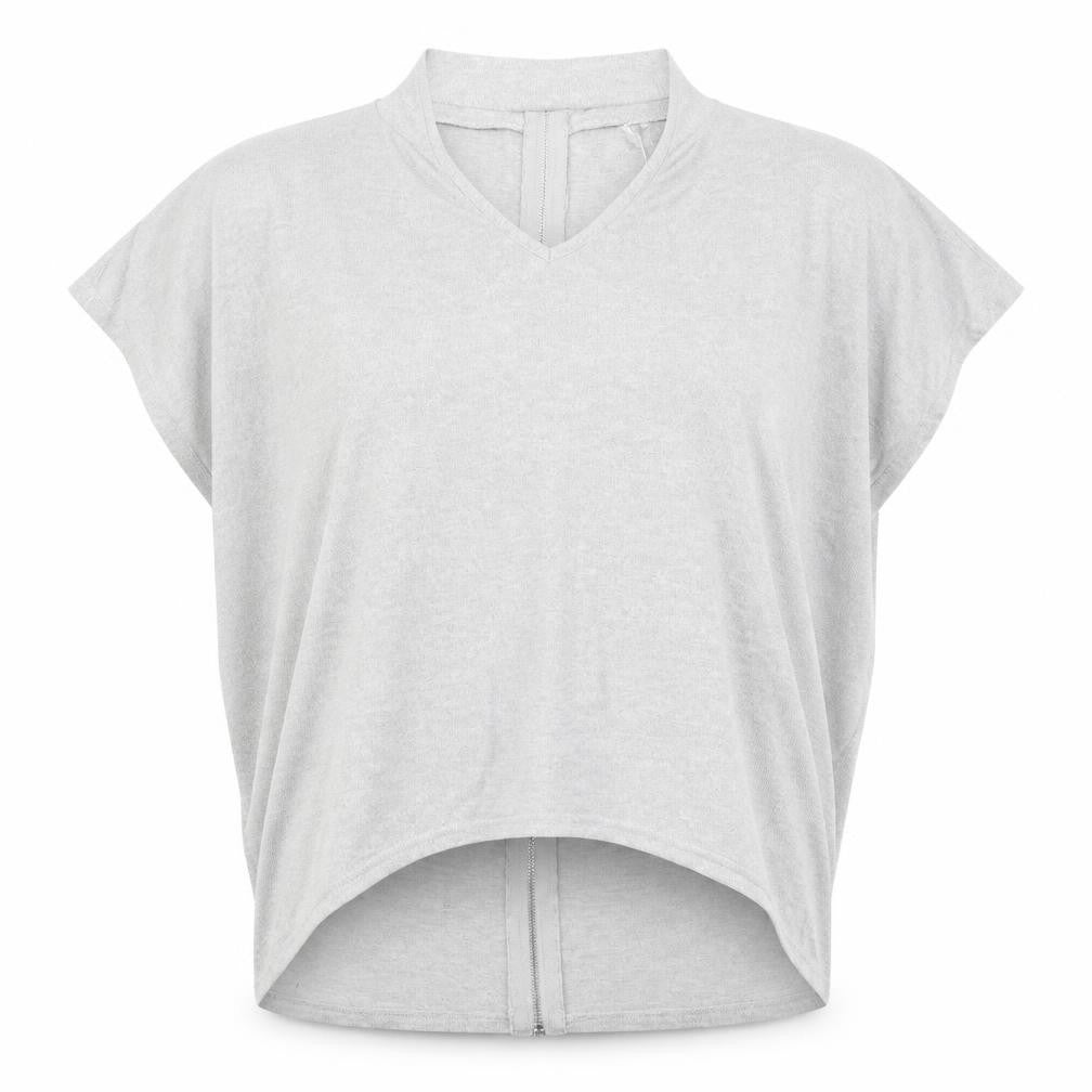 Front view of Apricot women’s grey full zip jumper, size S