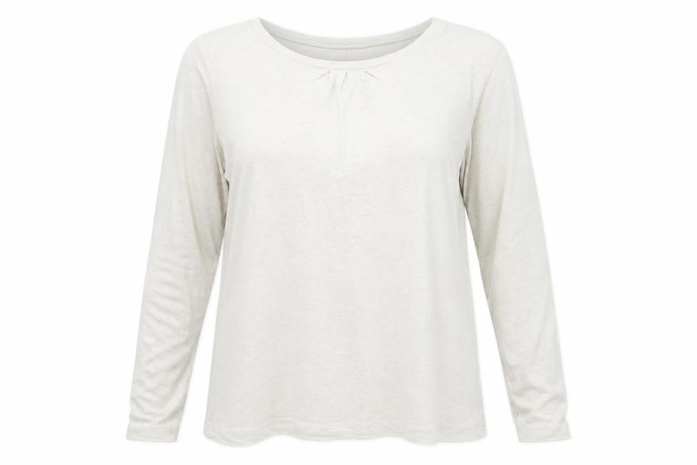 Front view of Limited Collection women’s beige basic t-shirt, size UK 16