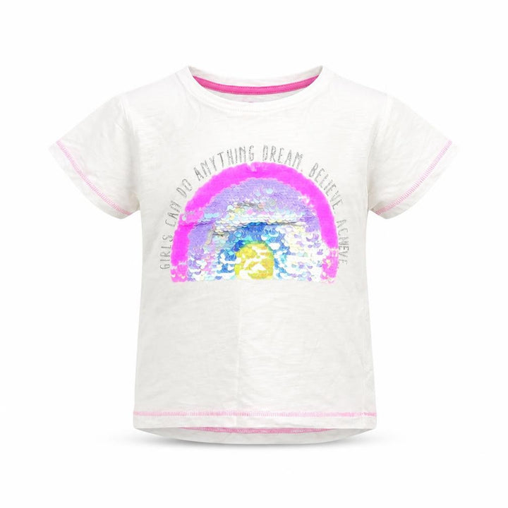 Matalan Girls White Basic T-Shirt Size 3 Years