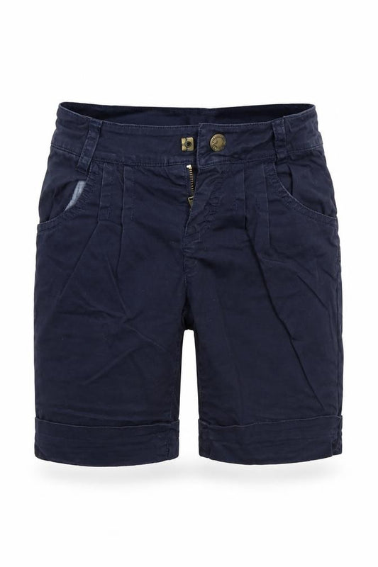 Front view of Jeans bourget girls’ blue bermuda shorts, size 6, years
