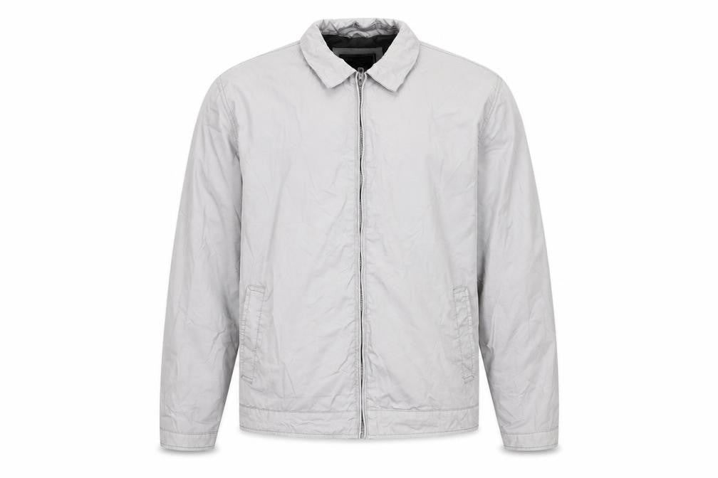 Front view of Peacocks women’s grey rayon jacket coat, size L