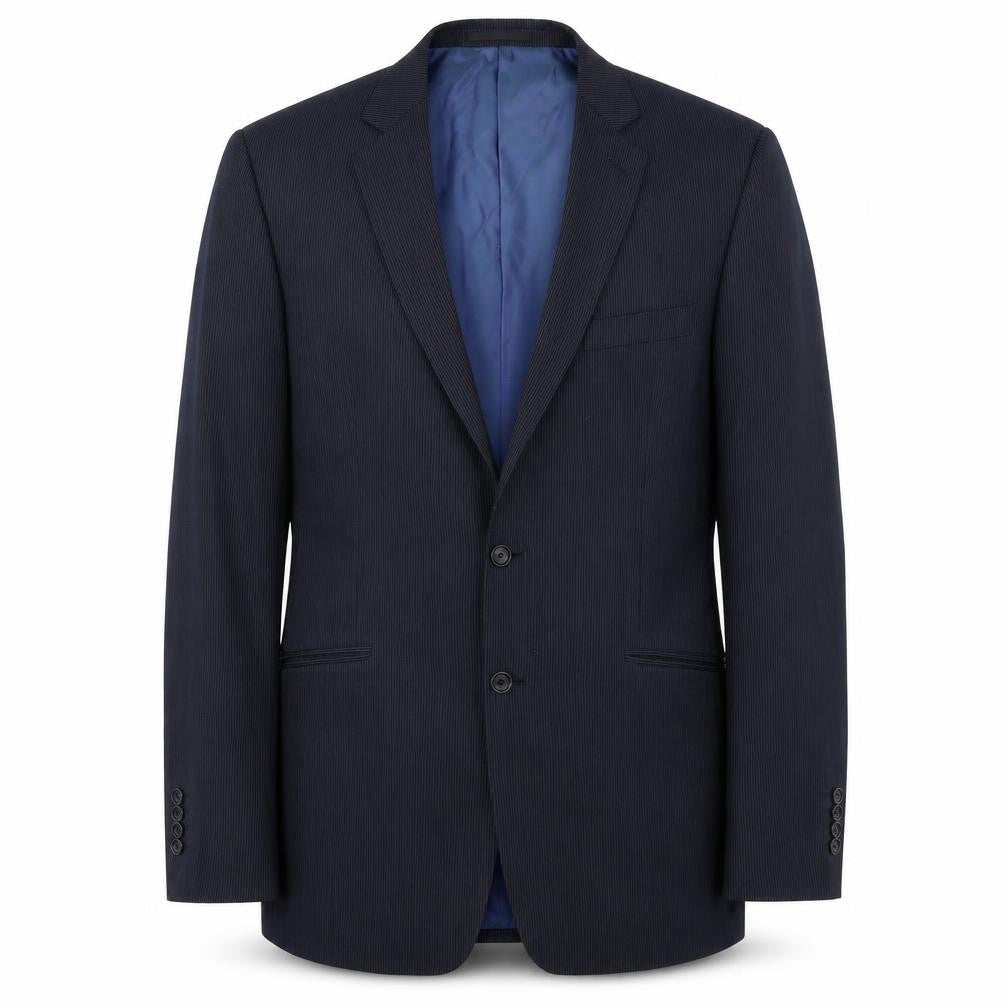 Front view of Charlton Gray men’s blue jacket blazer, size 40