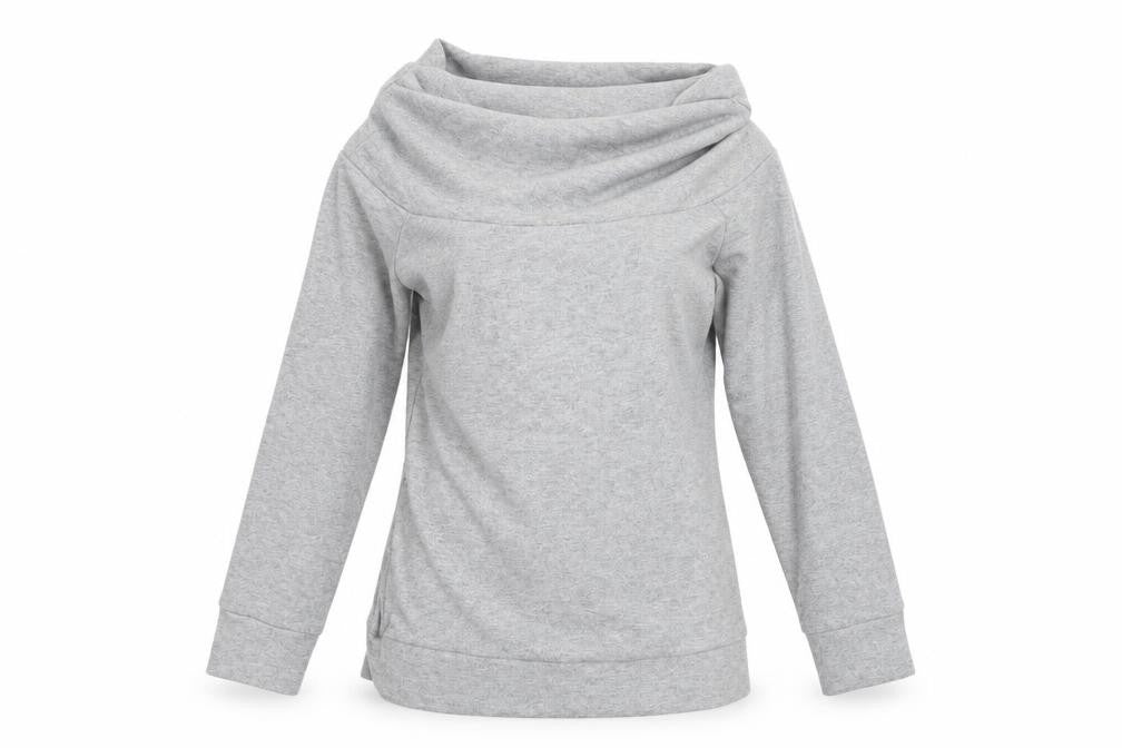 Front view of Select women’s grey jumper, size UK 10