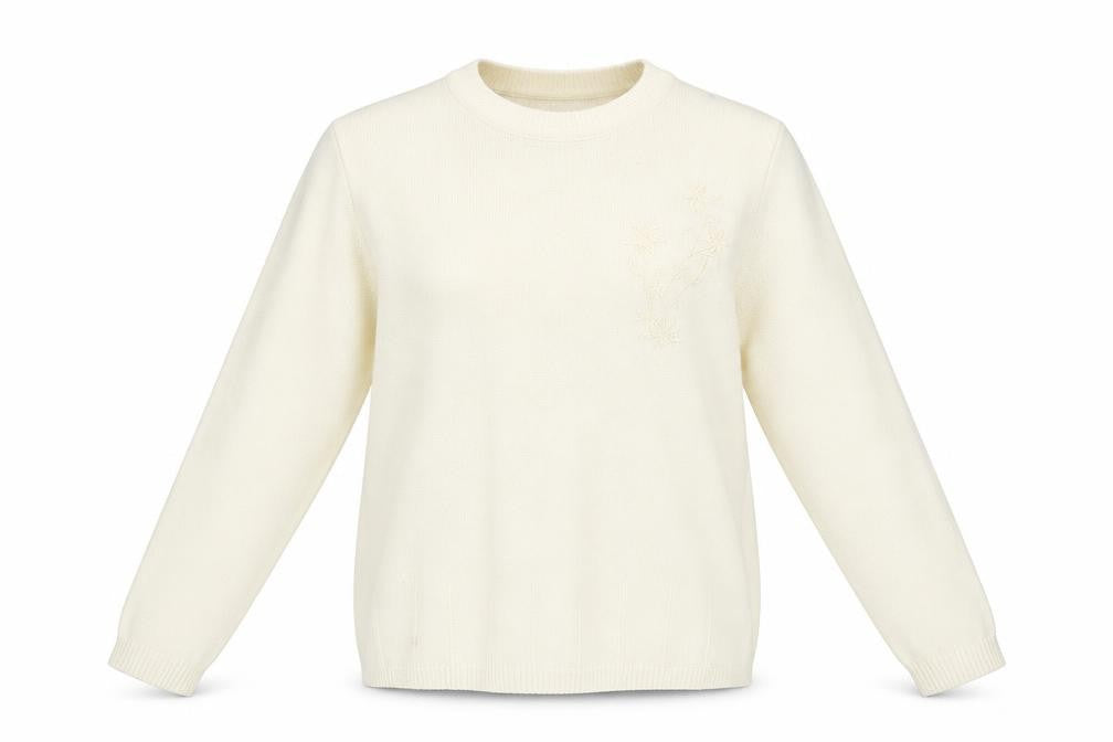 Front view of Classics women’s beige jumper, size M