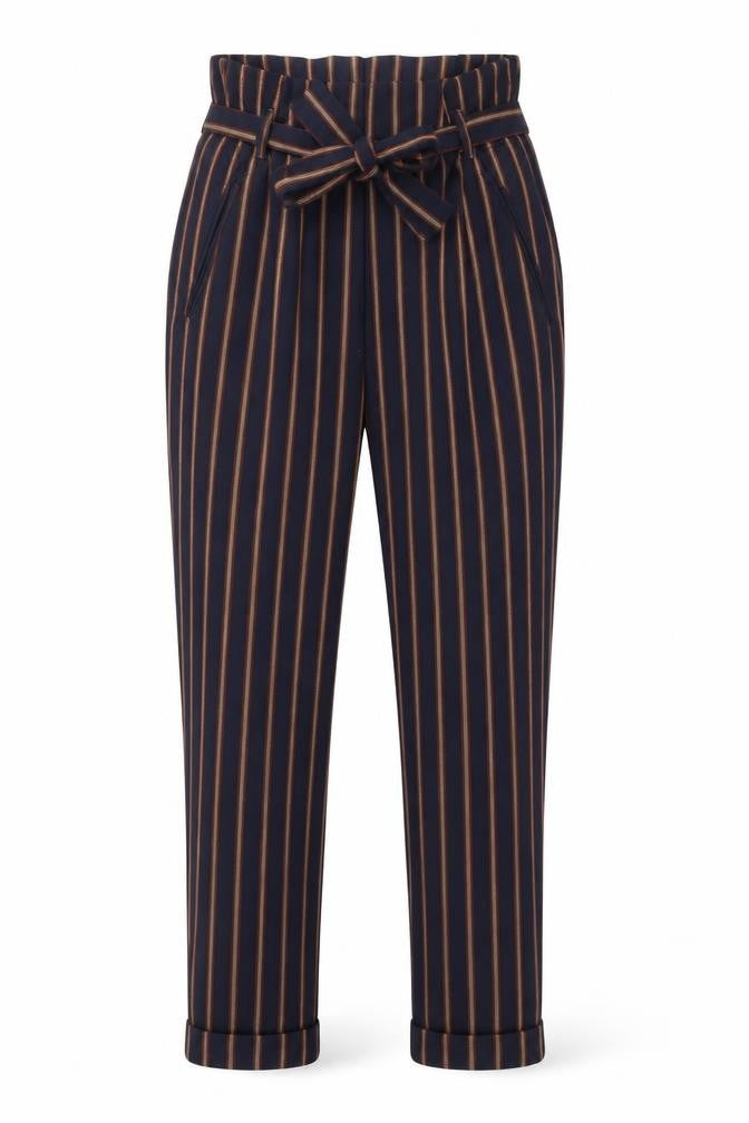 Zara Womens Blue Striped  Trousers  Size S L25 in