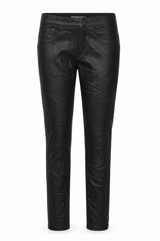 Front view of Next women’s black trousers, size UK 12, 21-inch leg