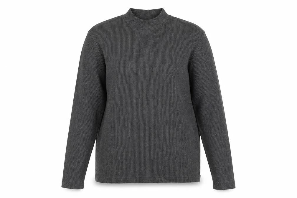 Front view of Bershka women’s grey jumper, size L