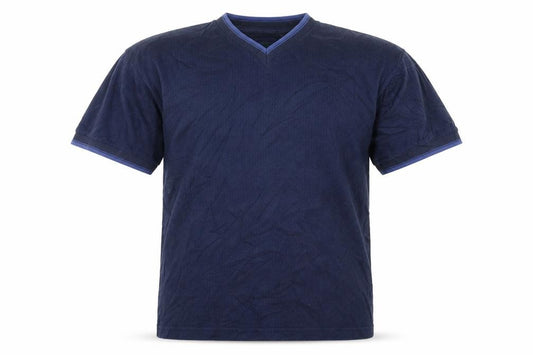 Front view of Petroleum men’s blue t-shirt, size M