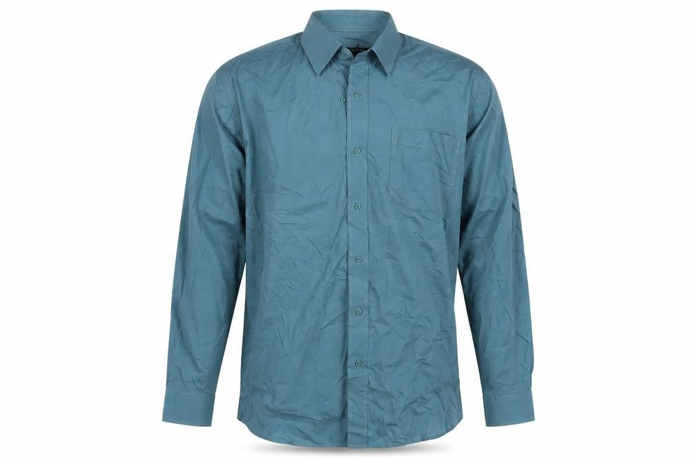Front view of George men’s green button-up one size