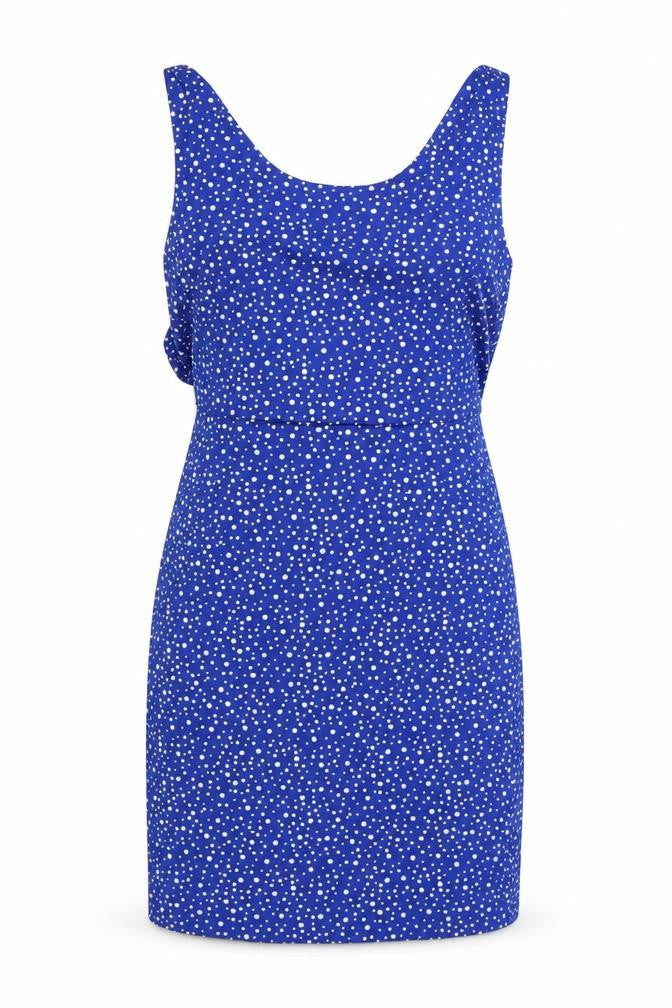 Front view of Great Plains women’s black polka dot basic, size S