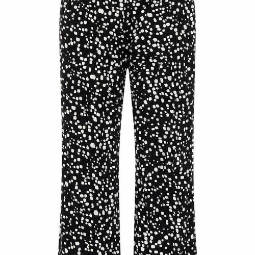 George Womens Black Polka Dot  Sweatpants Trousers One Size L29 in