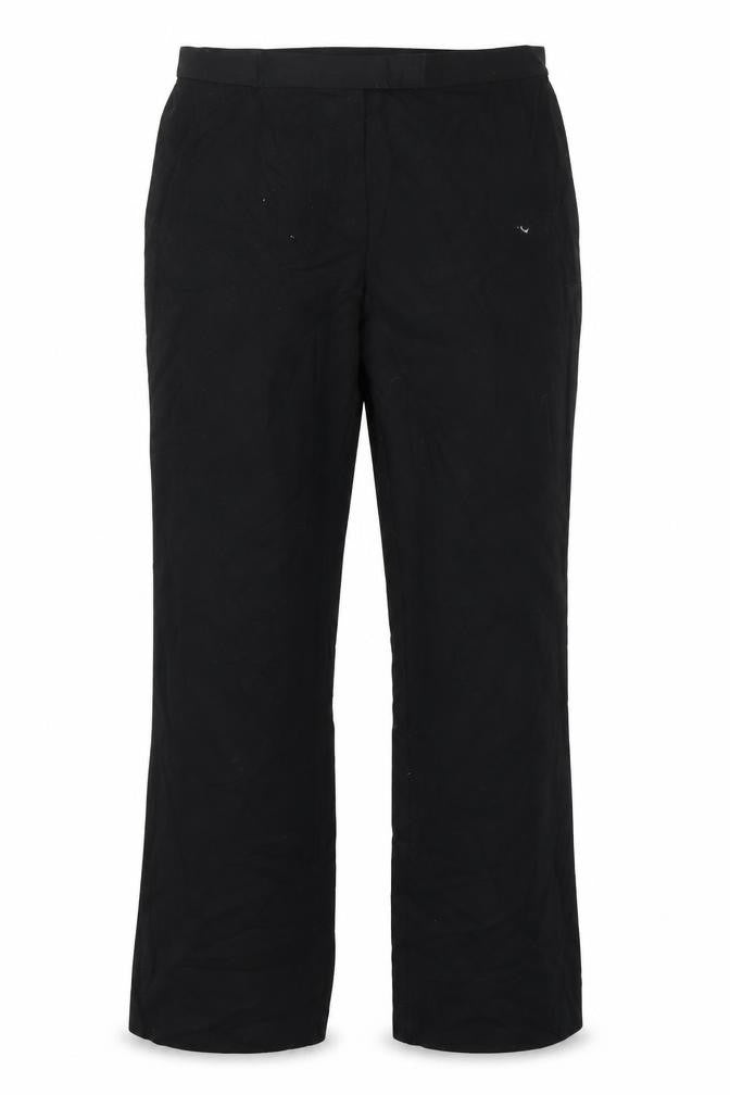 Front view of St Michael women’s black trousers, size UK 14, 26-inch leg