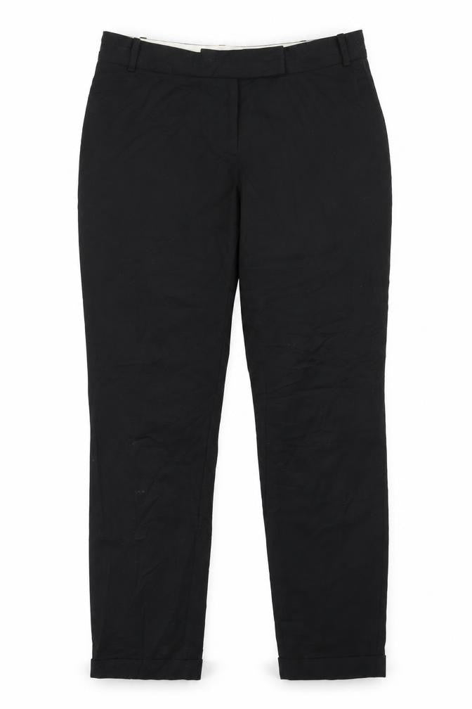 Front view of Next women’s black trousers, size UK 12, 26-inch leg