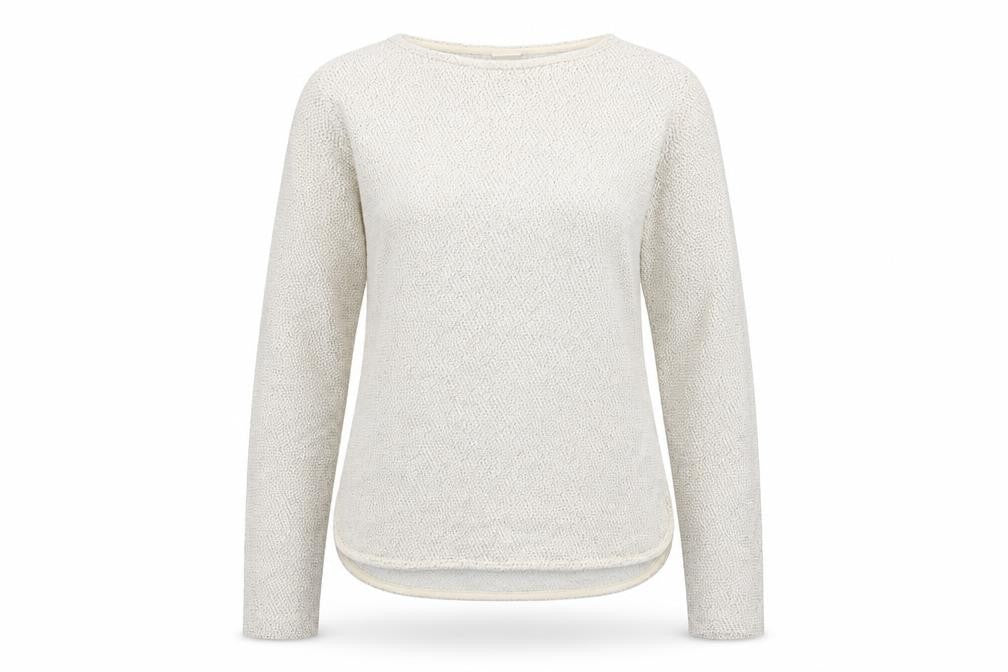 Front view of H&M women’s white jumper, size XS