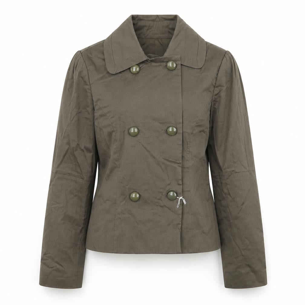 Front view of Lilya women’s brown jacket blazer, size UK 10