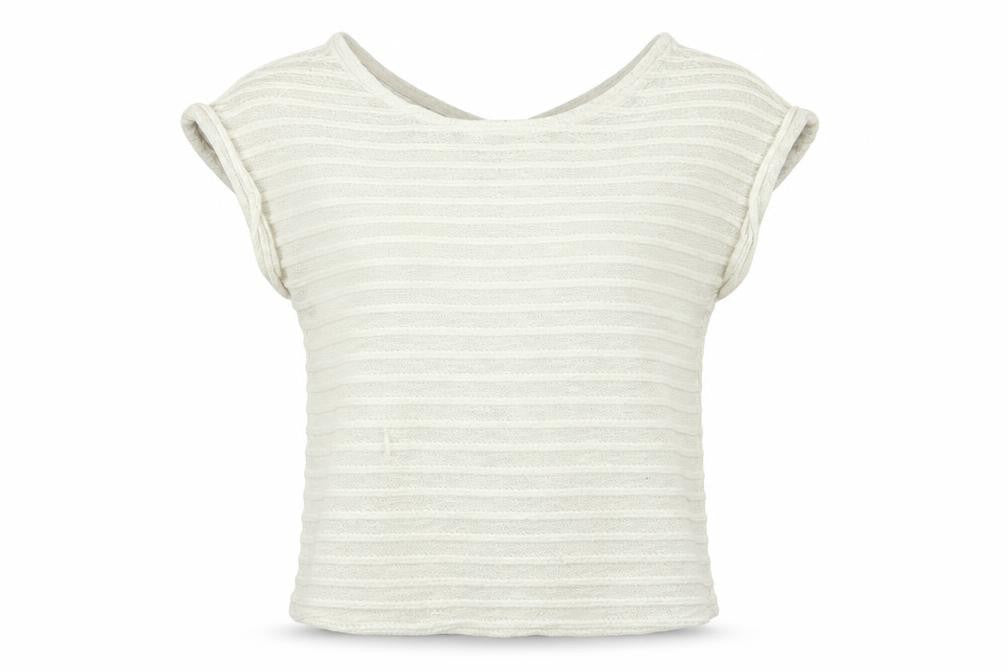 Front view of New Look women’s white basic t-shirt, size UK 12