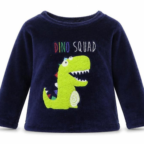 Chill Out Girls Blue Animal Print  Basic T-Shirt Size 2-3 Years