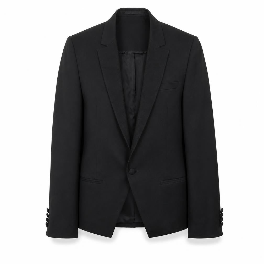 Front view of Topshop women’s black jacket blazer, size UK 38