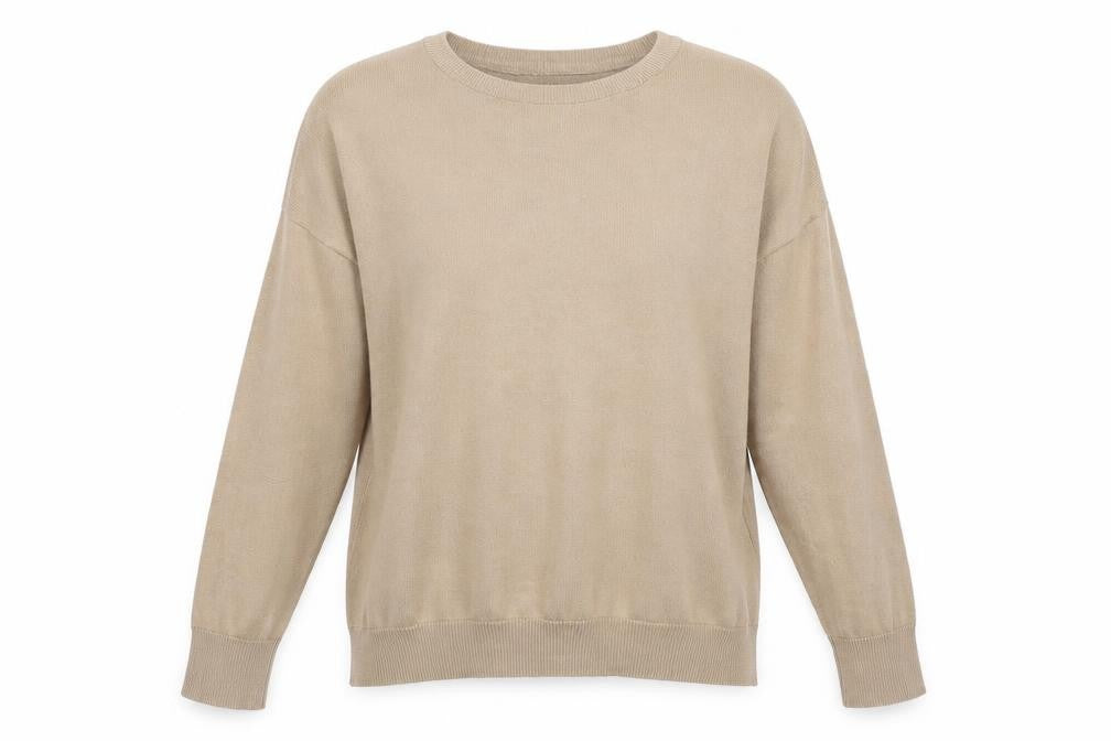 Front view of New Look women’s beige knit jumper, size L