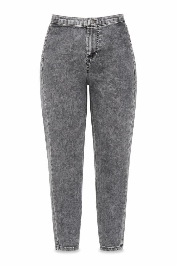 Primark Womens Grey  Denim Skinny Jeans Size 8 L27 in